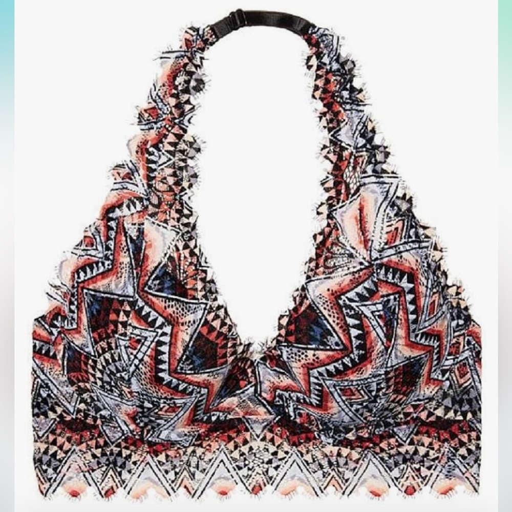 PINK Victoria’s Secret Light Lined Halter Bralette Bra 3/$18